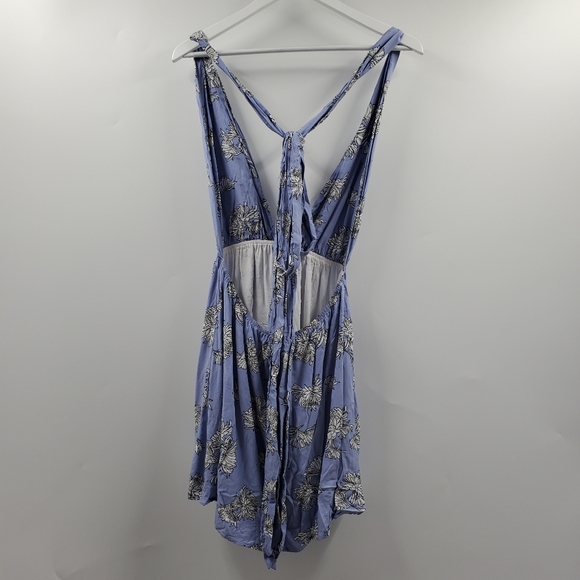 Tobi Sammi Multi Way Dress Blue Floral Printed Baby Doll Boho Halter - Picture 8 of 11